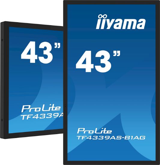 Image de iiyama écran plat de PC 108 cm (42.5") 3840 x 2160 pixels 4K Ultra HD LED Écran tactile Noir (TF4339AS-B1AG)