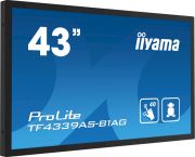 Image de iiyama écran plat de PC 108 cm (42.5") 3840 x 2160 pixels 4K Ultra HD LED Écran tactile Noir (TF4339AS-B1AG)