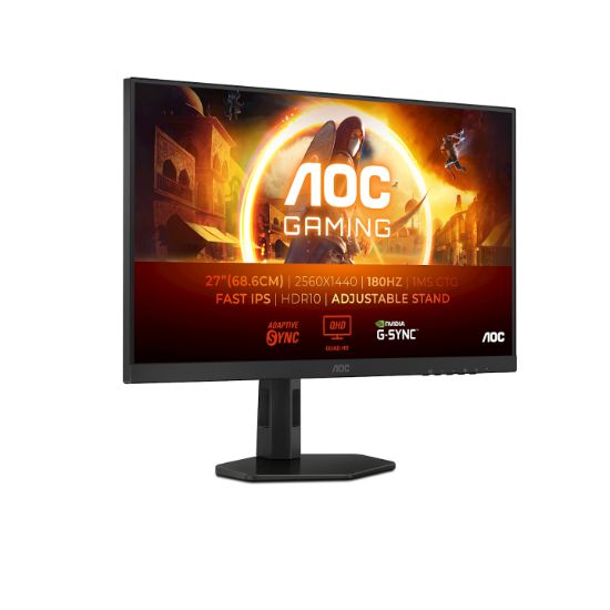 Image de AOC G4 écran plat de PC 68,6 cm (27") 2560 x 1440 pixels Quad HD LED Noir, Gris (Q27G4XF)