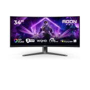 Image de AOC AGON PRO écran plat de PC 86,4 cm (34") 3440 x 1440 pixels Wide Quad HD QD-OLED Noir, Gris (AG346UCD)