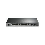 Image de TP-Link Omada commutateur réseau Géré L2/L2+ Gigabit Ethernet (10/100/1000) Connexion Ethernet, supportant l'alimentation via ce port (PoE) Noir (SG2210P)