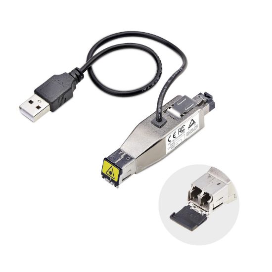 Image de StarTech.com Convertisseur de Média Fibre Gigabit vers Ethernet RJ45, Optique Monomode 10km/Multimode 800m, Alimenté par USB, Design Compact, Boîtier Métallique, Mic ... (D01ML55U-FIBER-MEDIA)