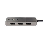 Image de StarTech.com Adaptateur Multi-Moniteur USB-C 3 ports, Hub USB-C vers 3x DP 1.4 MST, Splitter 4K 60Hz DP pour PC, HDR, Câble Extra-Long (MST14CD123DP)