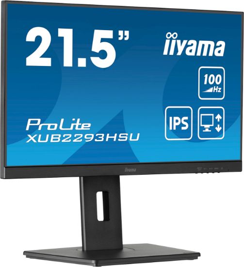 Image de iiyama ProLite écran plat de PC 54,6 cm (21.5") 1920 x 1080 pixels Full HD LED Noir (XUB2293HSU-B7)