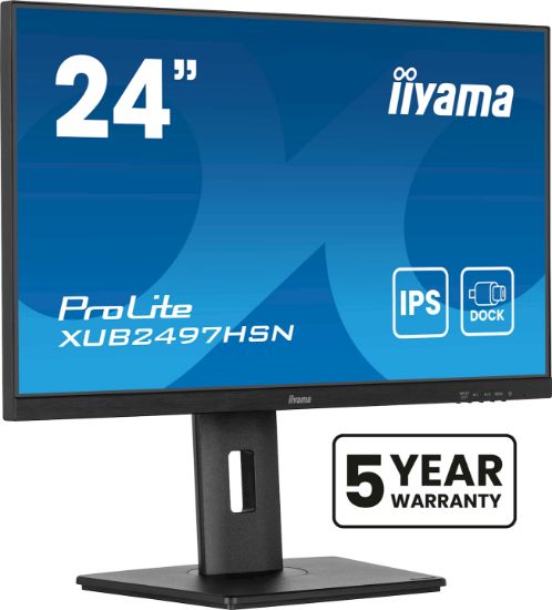 Image de iiyama ProLite écran plat de PC 60,5 cm (23.8") 1920 x 1080 pixels Full HD LED Noir (XUB2497HSN-B2)