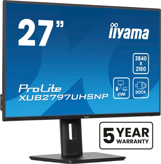 Image de iiyama ProLite écran plat de PC 68,6 cm (27") 3840 x 2160 pixels 4K Ultra HD LED Noir (XUB2797UHSNP-B1)