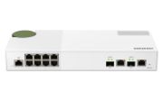 Image de QNAP commutateur réseau Géré L2 2.5G Ethernet (100/1000/2500) Gris, Blanc (QSW-M2108-2C)