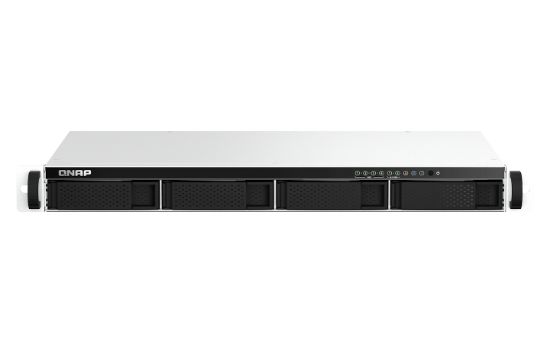 Image de QNAP TS-464eU NAS Rack (1 U) Intel® Celeron® N5095 8 Go DDR4 0 To QNAP Turbo System Aluminium, Noir (TS-464EU-8G)