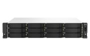 Image de QNAP TS-1264U-RP NAS Rack (2 U) Intel® Celeron® 8 Go DDR4 0 To QNAP QTS Aluminium, Noir (TS-1264U-RP-8G)