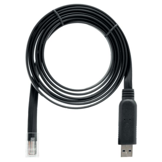 Image de QNAP câble USB 1,8 m RJ-45 USB A Noir (CAB-CONSOLE-URJ45-1M8)