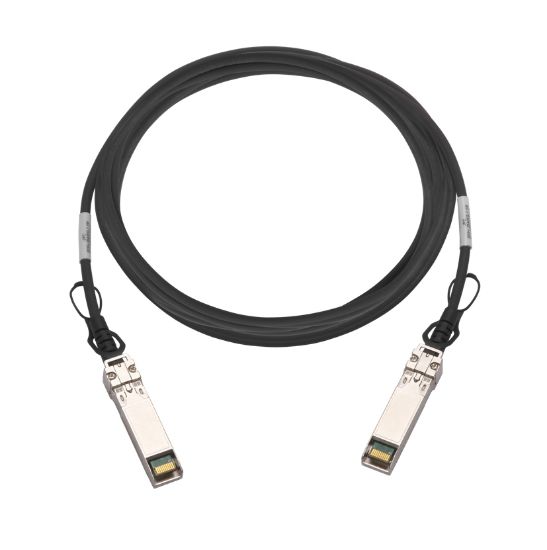 Image de QNAP câble InfiniBand et à fibres optiques 1,5 m QSFP28 Noir (CAB-DAC15M-Q28B4)