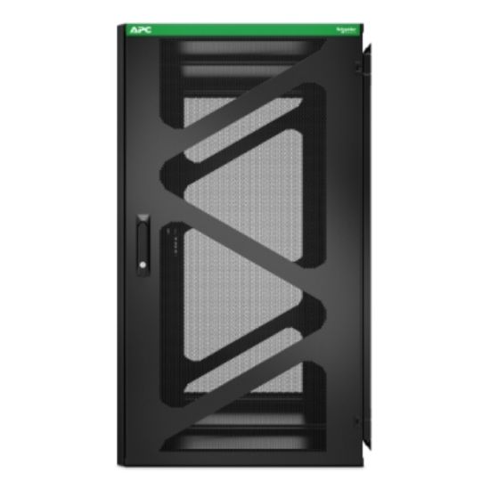 Image de APC NetShelter WX - Armoire de brassage murale 19 pouces, 24U/HE, profondeur 800 mm, montage latéral, montée (AR124SM)