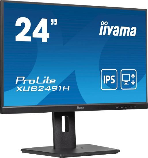 Image de iiyama ProLite écran plat de PC 60,5 cm (23.8") 1920 x 1080 pixels Full HD LED Noir (XUB2491H-B1)