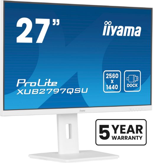Image de iiyama ProLite écran plat de PC 68,6 cm (27") 2560 x 1440 pixels Quad HD LED Blanc (XUB2797QSU-W2)