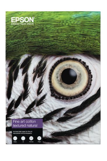 Image de Epson Fine Art Cotton Textured Natural A2 25 Sheets (C13S450283)
