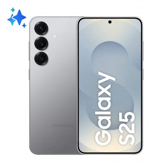 Image de Samsung Galaxy S25 15,8 cm (6.2") Double SIM Android 15 5G USB Type-C 12 Go 256 Go 4000 mAh Argent (SM-S931BZSGEUB)