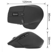 Image de ACT Souris sans fil multi-connexion Bluetooth ou récepteur USB-A, 2400 DPI avec clic silencieux, écologique (AC5146)