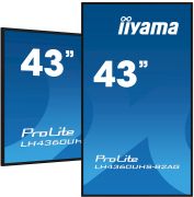 Image de iiyama Écran d'affichage dynamique Carte A numérique 108 cm (42.5") LED Wifi 500 cd/m² 4K Ultra HD Noir Intégré dans le processeur Android 11 24/7 (LH4360UHS-B2AG)