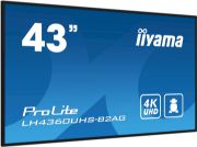 Image de iiyama Écran d'affichage dynamique Carte A numérique 108 cm (42.5") LED Wifi 500 cd/m² 4K Ultra HD Noir Intégré dans le processeur Android 11 24/7 (LH4360UHS-B2AG)