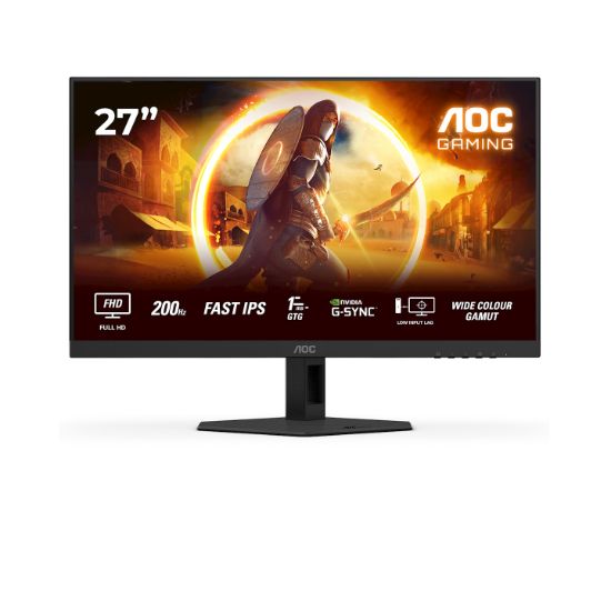 Image de AOC G4 écran plat de PC 68,6 cm (27") 1920 x 1080 pixels Full HD LED Noir, Rouge (27G4HRE)