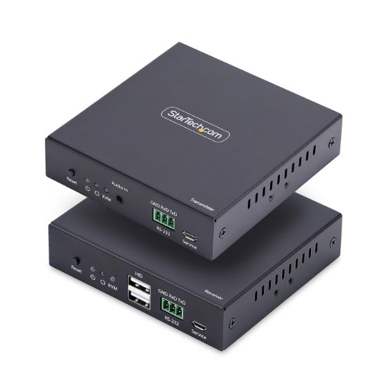 Image de StarTech.com Extender KVM HDMI sur Réseau IP, 4K 60Hz, Sans Pilote, HDMI et USB sur Ethernet/CAT6, AVoIP, Kit Émetteur et Récepteur, Inclut les Kits de Montage (IH2006-KVM-EXTENDER)