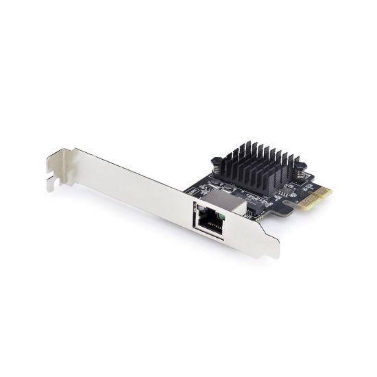 Image de StarTech.com Carte Réseau PCIe Gigabit 5G à 1 Port, Carte LAN PCI Express 5G/2,5G/1G/100M/10M, Realtek RTL8126, Windows et Linux, Conforme TAA (PR15GR-NETWORK-CARD)