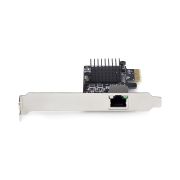 Image de StarTech.com Carte Réseau PCIe Gigabit 5G à 1 Port, Carte LAN PCI Express 5G/2,5G/1G/100M/10M, Realtek RTL8126, Windows et Linux, Conforme TAA (PR15GR-NETWORK-CARD)