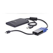Image de StarTech.com Adaptateur de PC Portable pour Crash Cart, Console KVM USB/VGA/Mini DisplayPort, Transfert de Fichiers et Capture Vidéo, Conforme TAA (NOTECONS02-VGA-MDP)