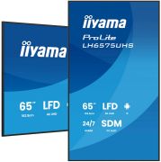 Image de iiyama Écran d'affichage dynamique Écran plat de signalisation numérique 163,8 cm (64.5") LCD Wifi 500 cd/m² 4K Ultra HD Noir Intégré dans le processeur Android 11 24/7 (LH6575UHS-B2AG)
