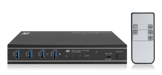 Image de ACT Commutateur KVM USB-C/HDMI 4K@60Hz à 2 ports (AC7922)