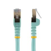 Image de StarTech.com Câble réseau Ethernet RJ45 Cat6 de 10 m - Aqua (6ASPAT10MAQ)