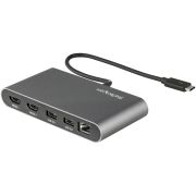 Image de StarTech.com Mini Dock Thunderbolt 3 - Station d'Accueil Portable pour Deux Écrans avec HDMI 4K 60Hz, 2 x Hub USB-A (3.0/2.0), GbE - Câble de 28 cm - Adaptateur Multiport TB3 ... (TB3DKM2HDL)