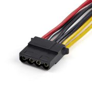 Image de StarTech.com Répartiteur d'adaptateur alimentation SATA vers LP4 - Câble LP4 à 4 broches vers Y double périphérique SATA - Gaine PVC - Fil 18 AWG (DSATPMOLP4)