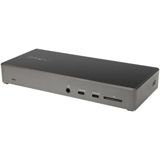 Image de StarTech.com Dock USB-C - Station d'accueil USB Type C Triple Écrans 4K - Alimentation 100W - DP 1.4 Alt Mode & DSC, 2x DisplayPort 1.4/HDMI 2.0 - 6xUSB (2x 10Gbps) - Windo ... (DK31C2DHSPDUE)