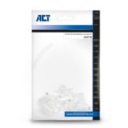 Image de ACT connecteur de fils RJ45 Argent, Transparent (AC4110)