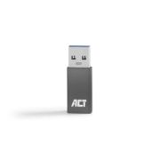 Image de ACT changeur de genre de câble USB Type-C USB Type-A Gris (AC7375)