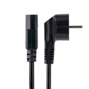Image de StarTech.com Cordon d'Alimentation PC de 1m - Câble Alimentation, 18AWG, 10A 250V - Cordon d'Alimentation pour Ordinateur Schuko UE vers C13 - Câble Alimentation TV/mo ... (713E-1M-POWER-CORD)