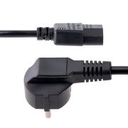 Image de StarTech.com Cordon d'Alimentation PC de 1m - Câble Alimentation, 18AWG, 10A 250V - Cordon d'Alimentation pour Ordinateur Schuko UE vers C13 - Câble Alimentation TV/mo ... (713E-1M-POWER-CORD)