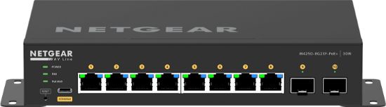 Image de NETGEAR commutateur réseau Géré L2/L3 Gigabit Ethernet (10/100/1000) Connexion Ethernet, supportant l'alimentation via ce port (PoE) Noir (GSM4210PX-100EUS)