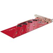 Image de StarTech.com carte et adaptateur d'interfaces Interne M.2 (QUAD-M2-PCIE-CARD-B)