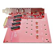 Image de StarTech.com carte et adaptateur d'interfaces Interne M.2 (QUAD-M2-PCIE-CARD-B)