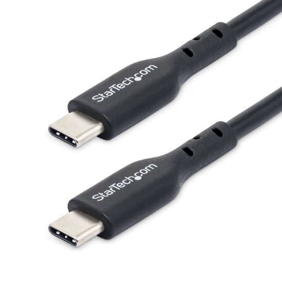 Image de StarTech.com Câble de Charge USB-C de 1m, Charge et Synchronisation, 60W (3A) PD, Câble de Charge USB 2.0 pour Ordinateur Portable - Cordon de Charge USB C Noir (USB2CC1MNC)