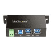 Image de StarTech.com Hub USB 3.0 4 Ports avec 4x USB-A, Boîtier Industriel en Métal, Hub USB 4 ports avec Protection ESD, Montage Mural, sur Table ou sur Rail, USB 3.0/3.1/3. ... (5G4AINDRM-USB-A-HUB)