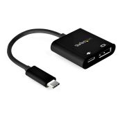 Image de StarTech.com Adaptateur USB-C vers DisplayPort avec Power Delivery - Convertisseur Vidéo 8K 60Hz /4K 120Hz USB Type C vers DP 1.4 avec Chargement 60W PD Pass-Through - HBR3 ... (CDP2DP14UCPB)