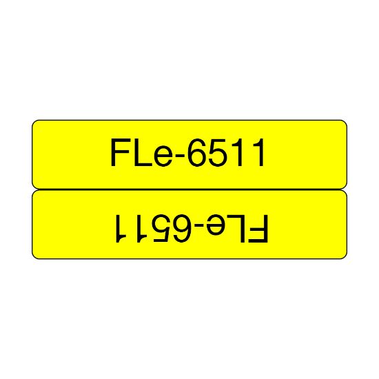 Image de Brother ruban d'étiquette Noir sur jaune (FLE-6511)