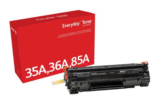 Image de Toner Everyday™ _OEM_NAME_ Noir de Xerox compatible avec HP 35A 36A 85A (CB435A/ CB436A/ CE285A), Capacité standard (006R03708)