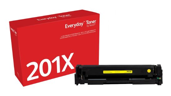 Image de Toner Everyday™ _OEM_NAME_ Jaune de Xerox compatible avec HP 201X (CF402X), Grande capacité (006R03694)