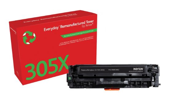 Image de Toner remanufacturé Noir Everyday™ de Xerox compatible avec HP 305X (CE410X), Grande capacité (006R03802)