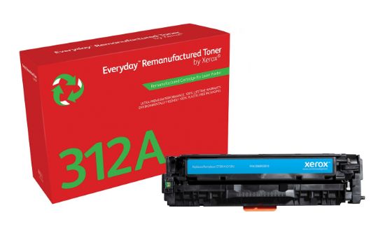 Image de Toner remanufacturé Cyan Everyday™ de Xerox compatible avec HP 312A (CF381A), Capacité standard (006R03818)