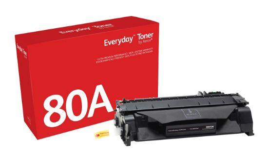 Image de Toner Everyday™ _OEM_NAME_ Noir de Xerox compatible avec HP 80A (CF280A), Capacité standard (006R03840)